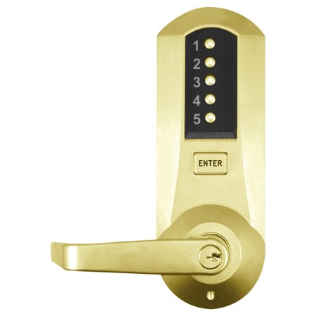 Dormakaba Cylindrical Combination Lever Lock, Passage, 2-3/4-in Backset, 1/2-in Throw Latch, KIL, Schlage C Ke 5041XSWL-03-41